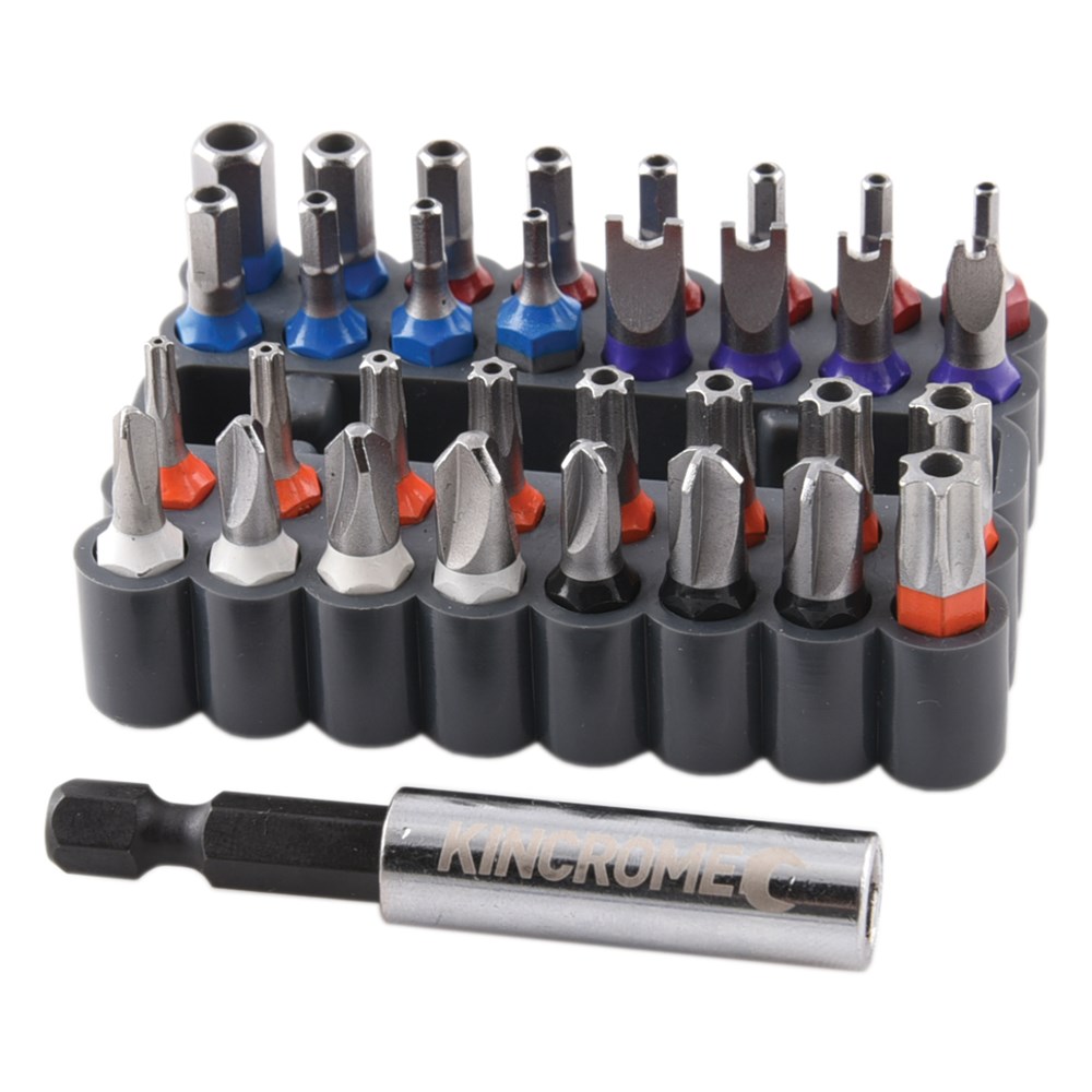 KINCROME SECURITY BIT & HOLDER SET 33PC